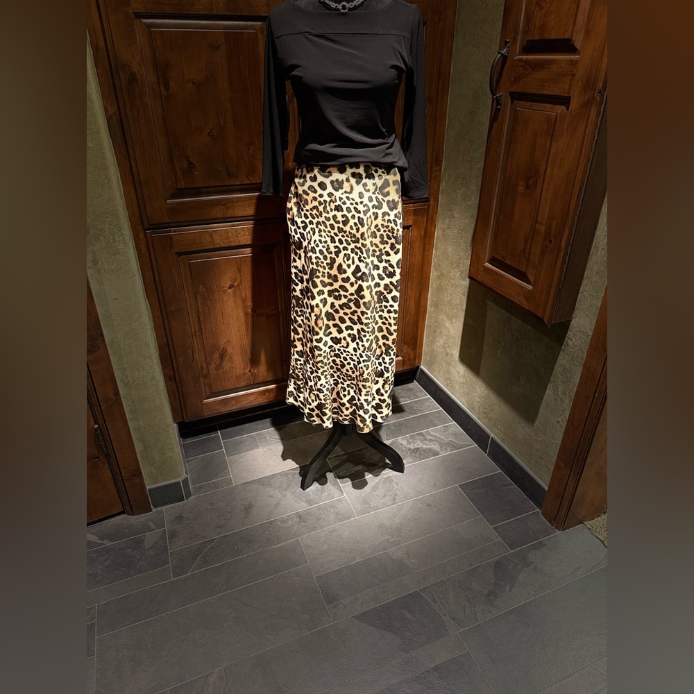 Karen Kane Animal Print Maxi Skirt